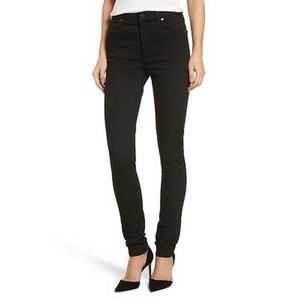 NWOT Citizens of Humanity Carlie High Rise Skinny ‘All Black’ Size 27